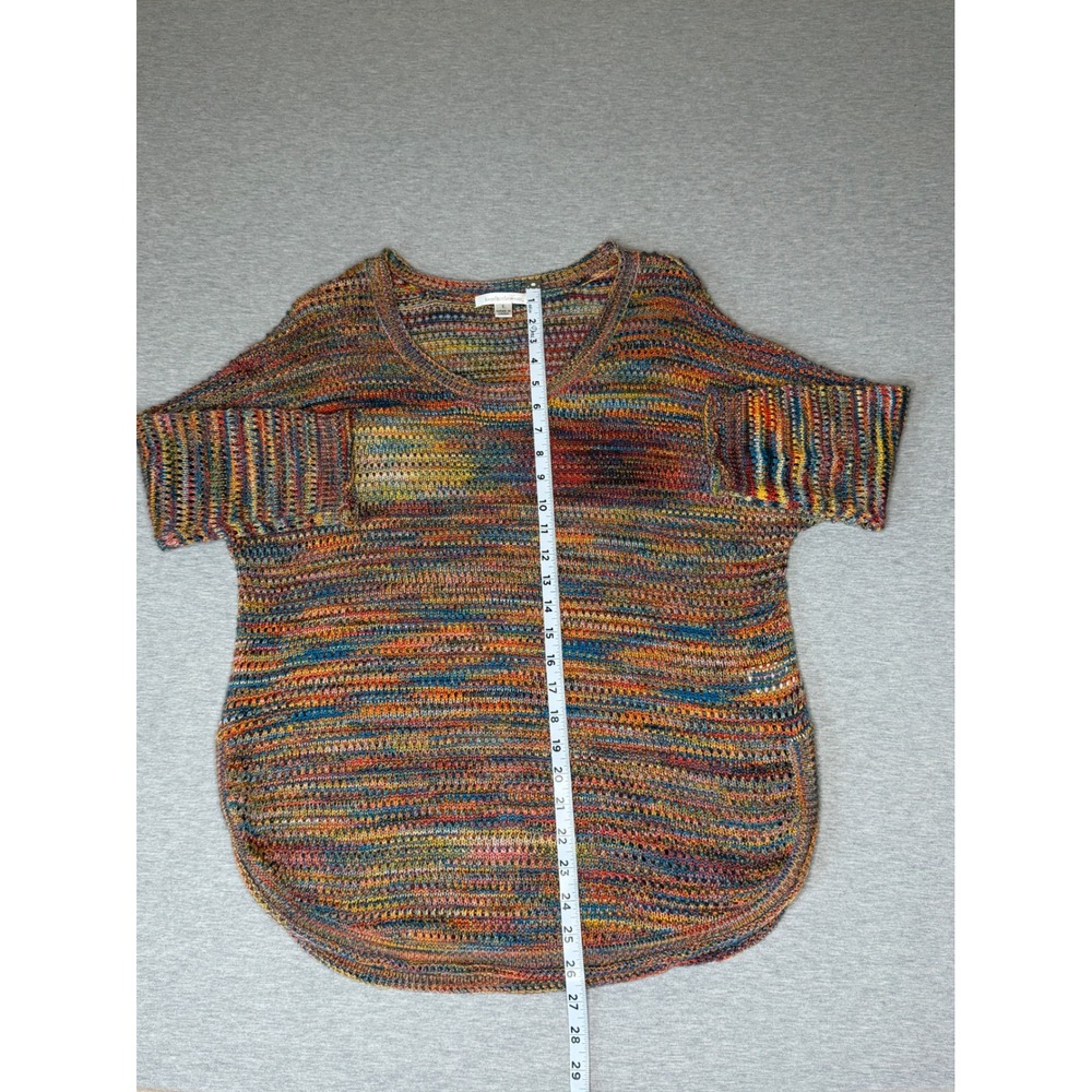 John Paul Richard Multicolor Space Dye Knit Sweater Scoop Neck Tunic M0447058J1 - Picture 4 of 8